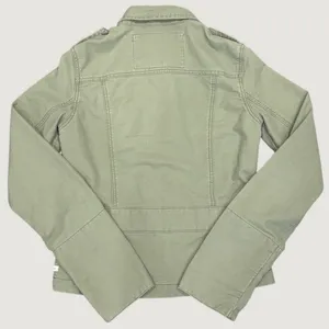 VTG 00s Hollister Co Olive Green Military Utility Jacket Size M Button Up Cotton thumbnail 2