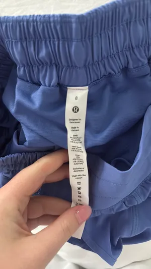 Hotty Hot Lululemon Shorts - Size 8, blue thumbnail 4
