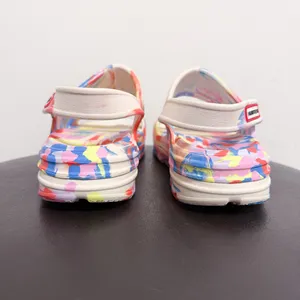 Hunter Ivory Multicolor Bloom Algae Swirl Marble Platform Sandals UK 6 US 8 thumbnail 8