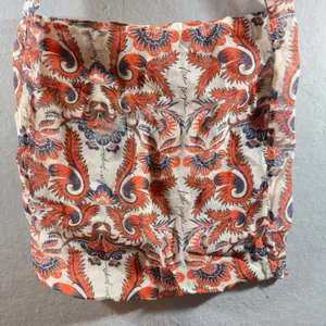 451 | Free People Boho Paisley Floral Cotton Slouchy Hobo Bag‎ Orange OS thumbnail 2