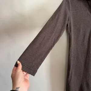 J. PETERMAN | Women's brown and Black Long sleeve Polo Shirt Dress | Small thumbnail 4
