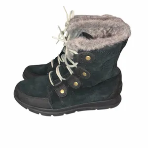 Sorel Explorer Black Joan Suede Boots Shoes size 8.5 thumbnail 4