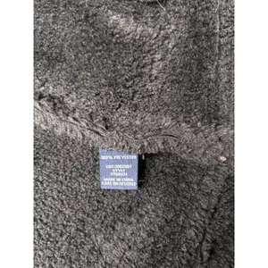 Max Edition Women's Faux Shearling Moto Oversized Biker coat in black. Size L thumbnail 7