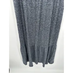 Daily Ritual Womens Gray Ribbed Knit Tank Maxi Dress Tiered Sweater Small BC18‎ thumbnail 3