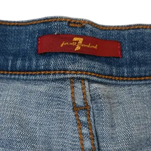 7FAM Women's 31 Cuffed Distressed Denim Jean Short thumbnail 8