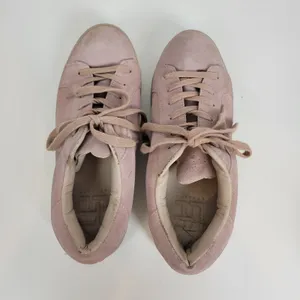 LFL by Life Womens Shoes Size 8 Baby Pink Suede Lace-Up Fashion Sneaker thumbnail 8