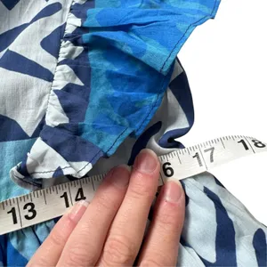 Figue Denissa Patchwork Mini Dress Blue Size XS thumbnail 10