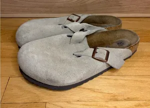 Birkenstock Boston Soft Footbed Suede Clogs - Size 42 thumbnail 1