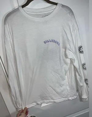 Billabong Under the Sun Tour Skull Roses Suns Long Sleeve Tshirt Size Medium thumbnail 3