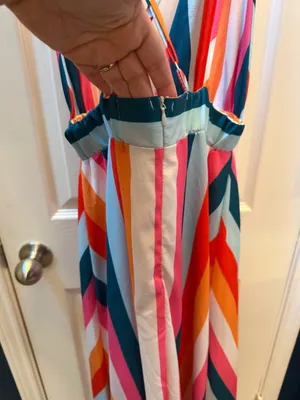 Colorful Striped V-Neck Sundress size S thumbnail 3