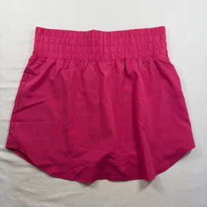 Pinspark Hot Pink Athletic Skort Smocked Waist Built-in Shorts Womens Medium NEW thumbnail 8