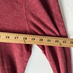 Hollister Sweater Y2k Large Red Plaid‎ Flannel Layered Look Long Sleeve Top thumbnail 3