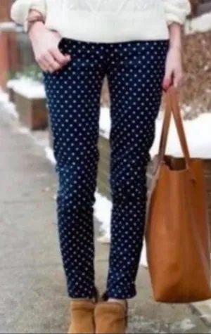 Women’s Old Navy white and Polka dot pant size 8 thumbnail 1