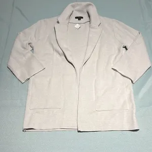 J.Crew Eloise sweater-blazer Heather Dove Size M C32‎ thumbnail 5
