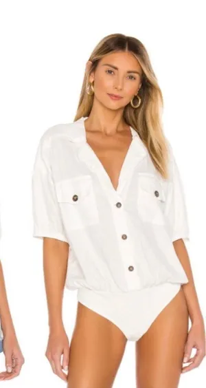 Free people So-Fari Bodysuit in Ivory thumbnail 1