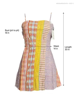 Petal & Pup Pastel Multicolor Patchwork Midi Dress thumbnail 3
