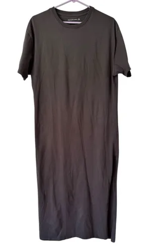 Abercrombie & Fitch Dark Grey Short Sleeve T-shirt Midi Dress Size Medium thumbnail 1