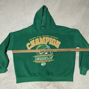 Edikted Hoodie Womens SZ M/L Green Football Fleece Hoodie Eagles Champion thumbnail 5