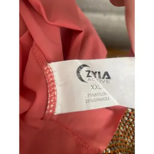 Zyia Active Coral Pink Chill Razor Back Tank Top XXL thumbnail 5