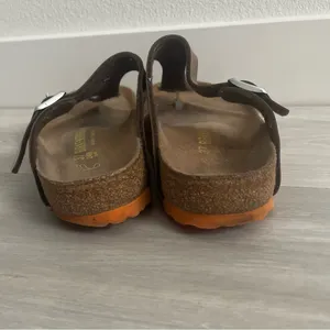 Sandals Gizeh Patent Bison Brown Orange thumbnail 5