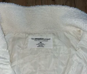 Cream fuzzy jacket Size XL thumbnail 5