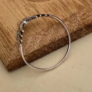 Sterling Silver Buck Deer Head Ring Sizes 7,8,9 Silver thumbnail 4