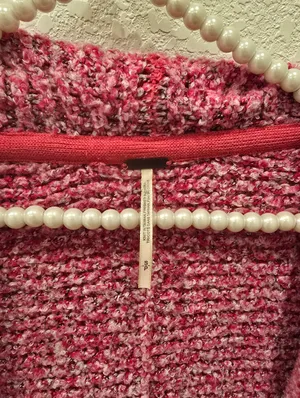 Free People BFF Cardigan Open Front in a Prickly Pear pink color S thumbnail 5