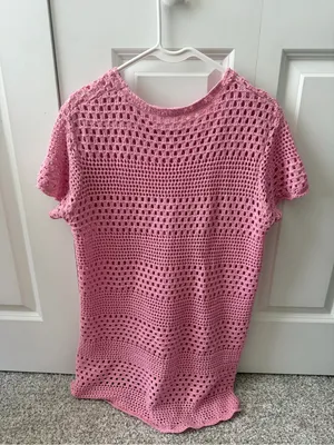 Amazon Crochet knit style swim cover up thumbnail 4