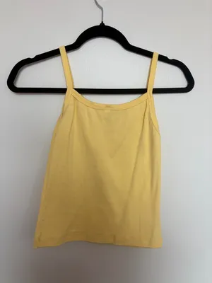 Los Angeles Apparel Gamma Phi Beta Yellow Tank Top thumbnail 3