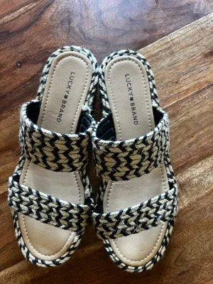 Lucky Brand Sandals Black & Tan thumbnail 2