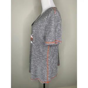 Denver Broncos Gray V Neck T shirt NFL Team Apparel Sz XXL thumbnail 2