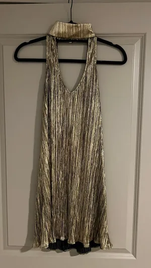 Show Me Your Mumu Tallulah Gold Dress thumbnail 1