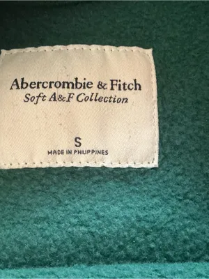 Abercrombie women’s green shield logo pullover sweatshirt 90s prep collegiate thumbnail 8
