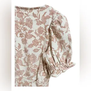 NWT Skies are blue on Wednesday we wear pink floral jumpsuit zip up tie waist M thumbnail 7