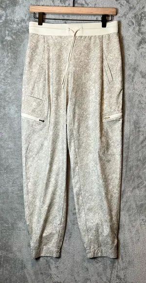 Athleta Venture Printed Athletic Pants‎ Size 2 Gray & White Women's thumbnail 1