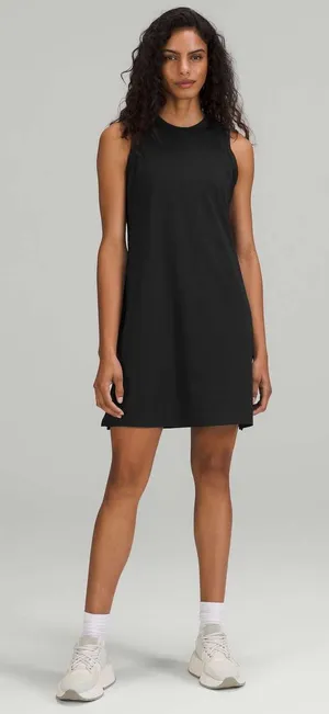 Lululemon Classic-Fit Cotton-Blend Dress‎ Black W1DH0S thumbnail 1