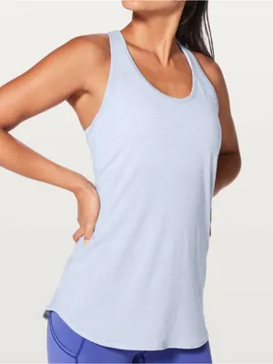 Lululemon Essential Striped Pleated Racerback Athletic Tank Top Women’s Size 6 thumbnail 1