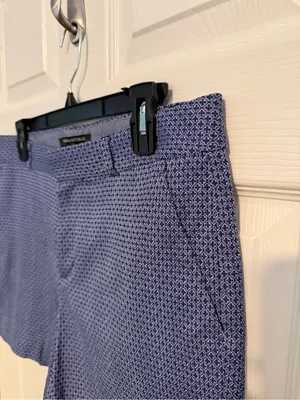 Banana Republic Navy Micro Diamond Pattern Women's Shorts thumbnail 3