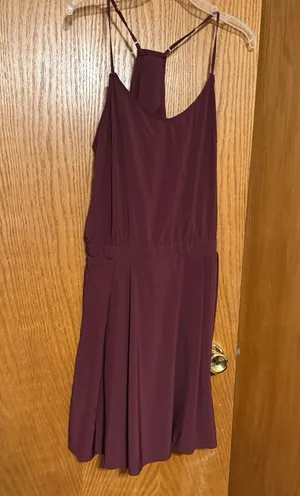 Halara burgundy open back dress thumbnail 1