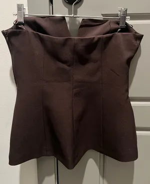 ZARA Strapless Top thumbnail 1