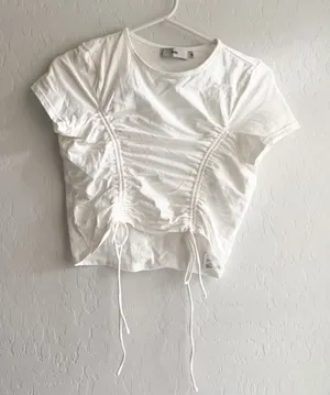 Adika White Crop Top thumbnail 1
