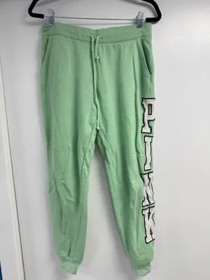 PINK Victoria's Secret Light Green Joggers thumbnail 1