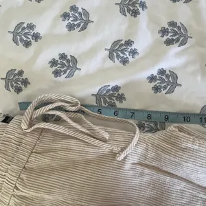 J.Crew Striped Linen-Cotton Blend Drawstring Pants Beige White AY192 Womens 6 thumbnail 8
