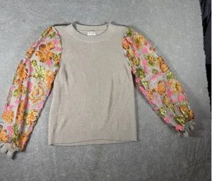 fate daisy flower puff sleeve sweater small‎ thumbnail 1