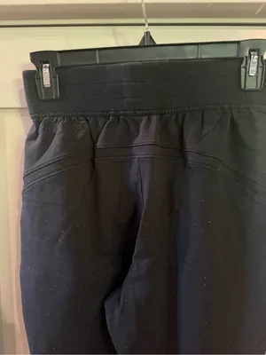 Lululemon LA Warm Down Joggers women’s size 6! Black confetti! thumbnail 8
