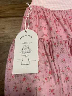 NWT! Blogilates Target X Popflex Viral Taylor Swift Ballerina Skort Floral/Gingham Size XS thumbnail 7