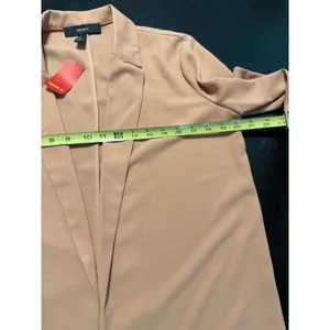Forever 21 Womens Open Front Blazer‎ 3/4 Sleeve Peach Terracotta Size Medium NWT thumbnail 4