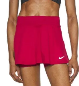Nike Women's Flouncy Skort Tennis Golf Skirt Shorts Fuchsia Dark Pink Size SML thumbnail 1
