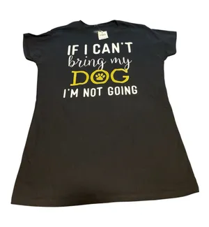 Last Creek Outfitters "If‎ I Can't Bring My Dog" Graphic Tee NWT - Size L thumbnail 1