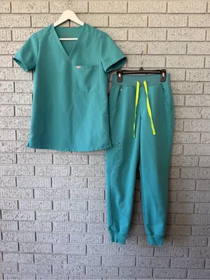 Figs Scrub Set Marine Cactus Catarina Top HW Zamora Joggers Size XXS thumbnail 4